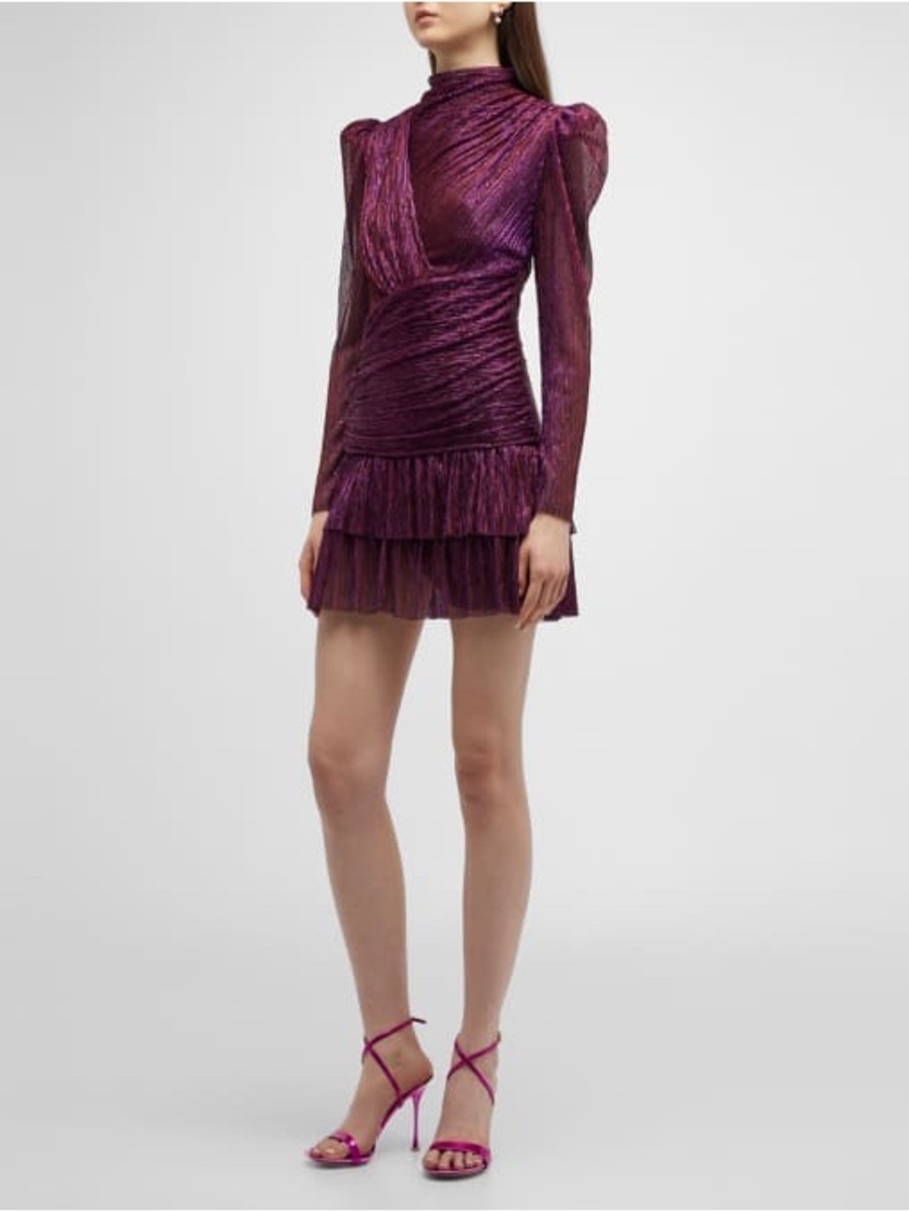 Sabina Musayev Angela Long sleeve mini dress